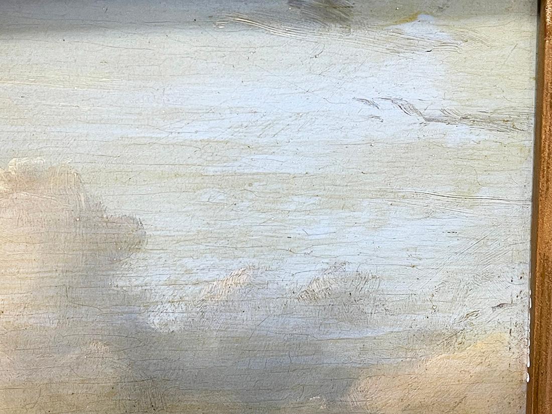 Pittura ad olio su pannello olandese del XIX secolo in vendita 2