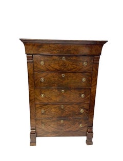 Dutch 19th Century Tall Chest of Drawers, Ca. 1820