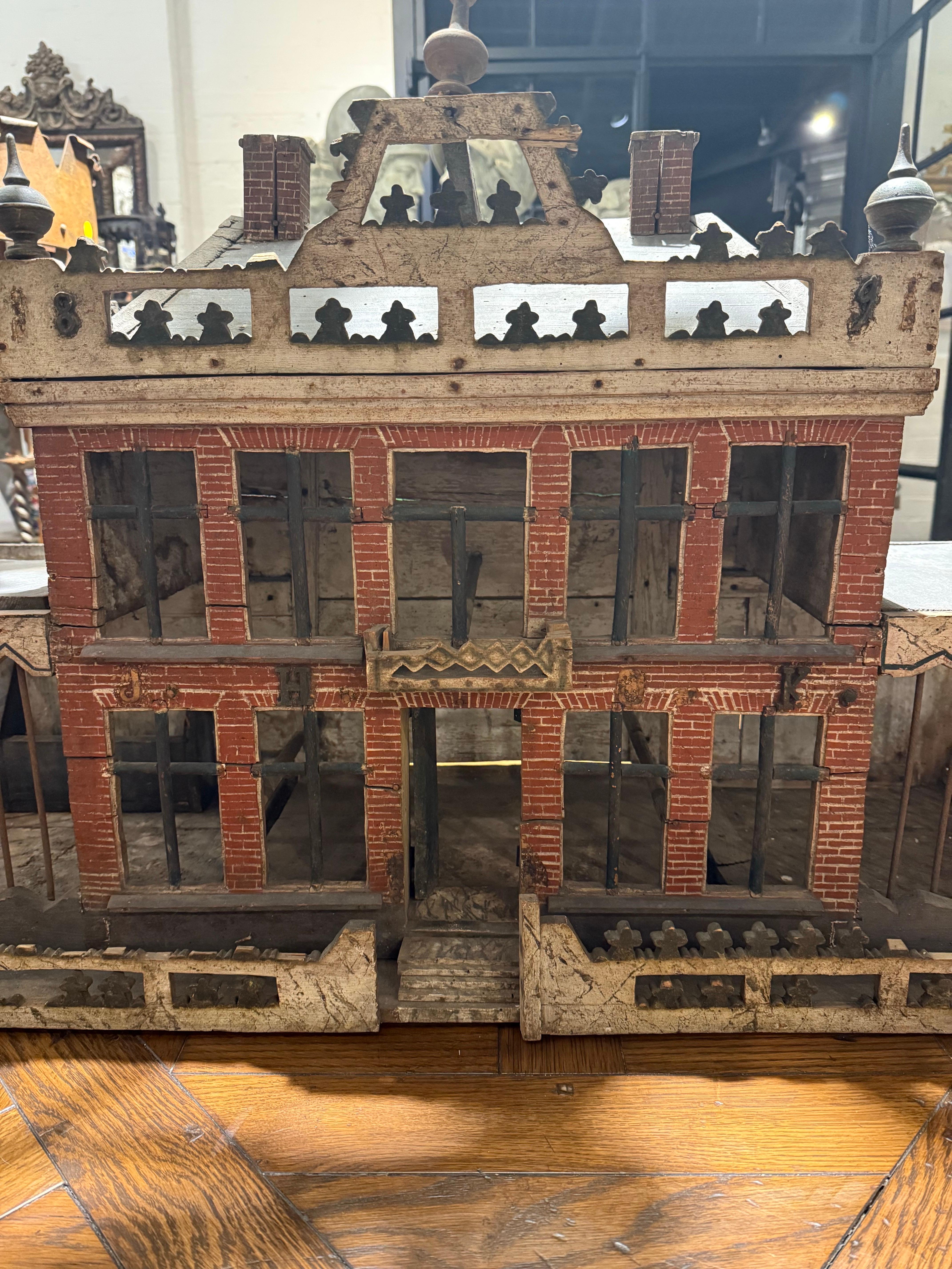 Niederländischer architektonischer Vogelkäfig, 19. Jahrhundert im Angebot 1