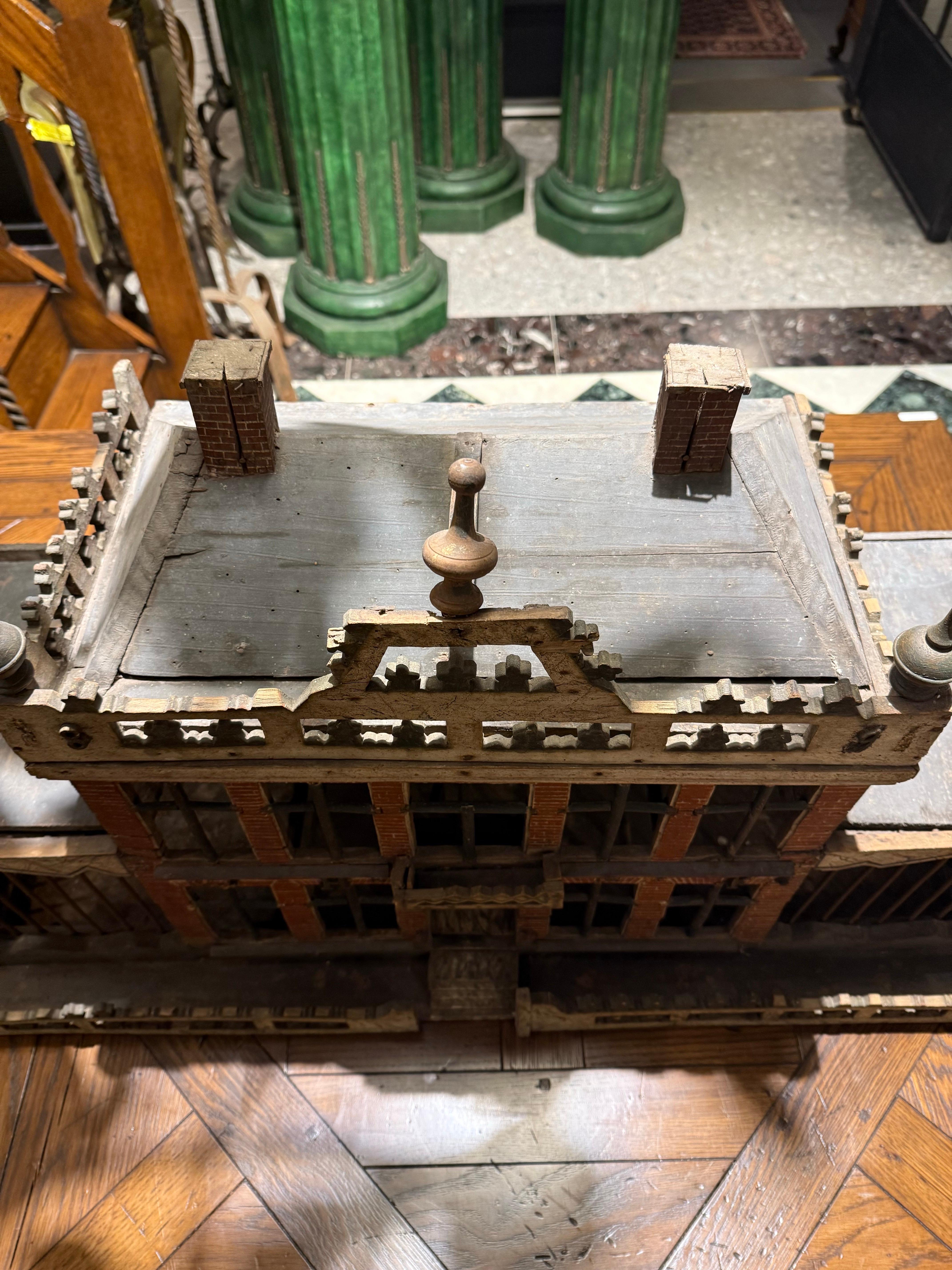 Niederländischer architektonischer Vogelkäfig, 19. Jahrhundert im Angebot 3