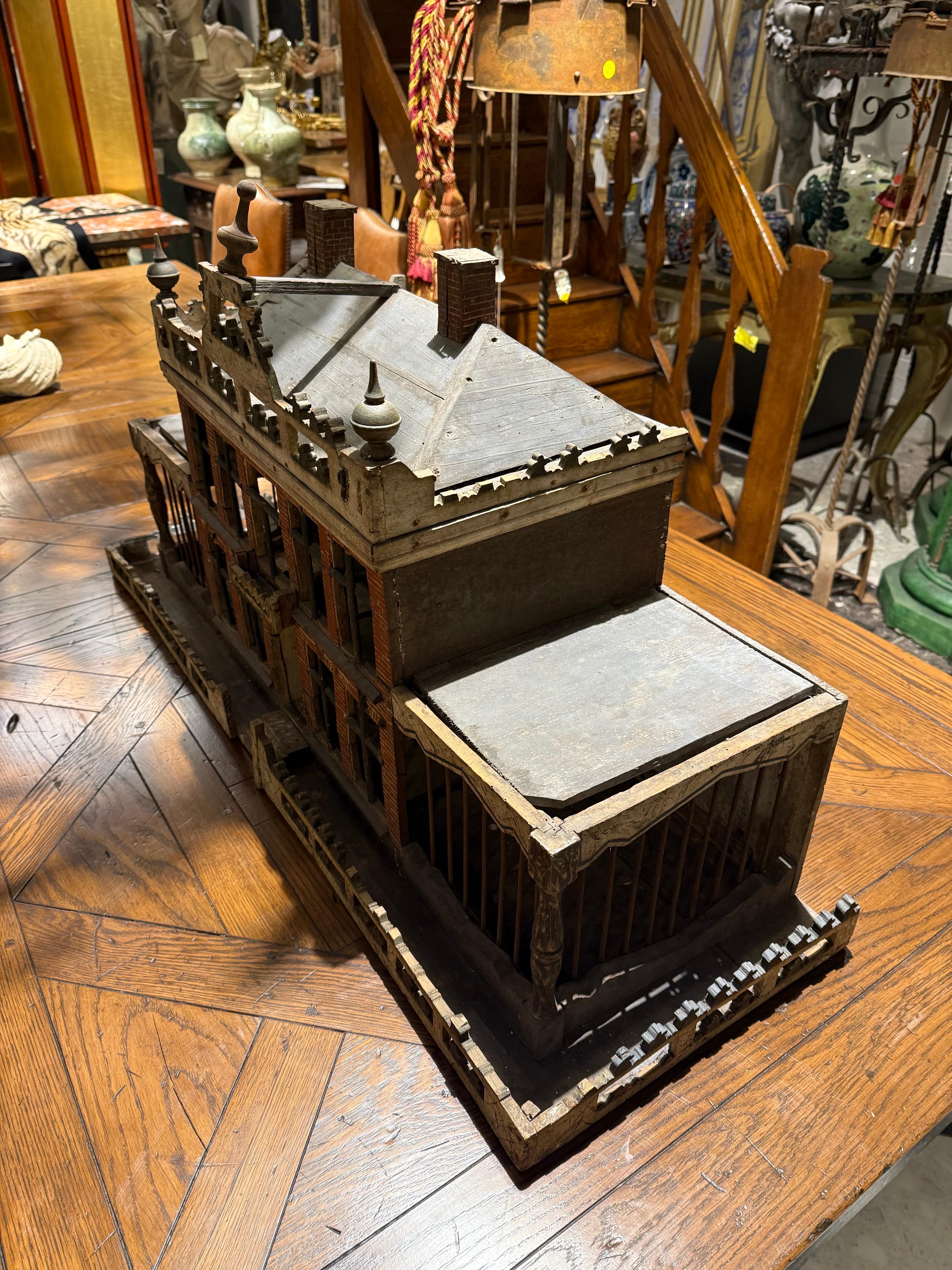 Niederländischer architektonischer Vogelkäfig, 19. Jahrhundert im Angebot 4