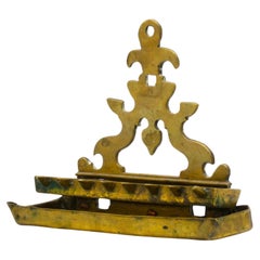 Antique A Dutch Brass Hanukkah Lamp, 18th Century