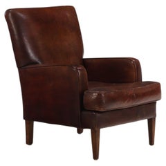 A Dutch Classic Leather Club Chair, C. 1960.