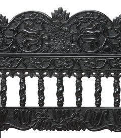 Dutch Colonial 17th Century Ebony Armchair, India/Indonesia/Sri Lanka