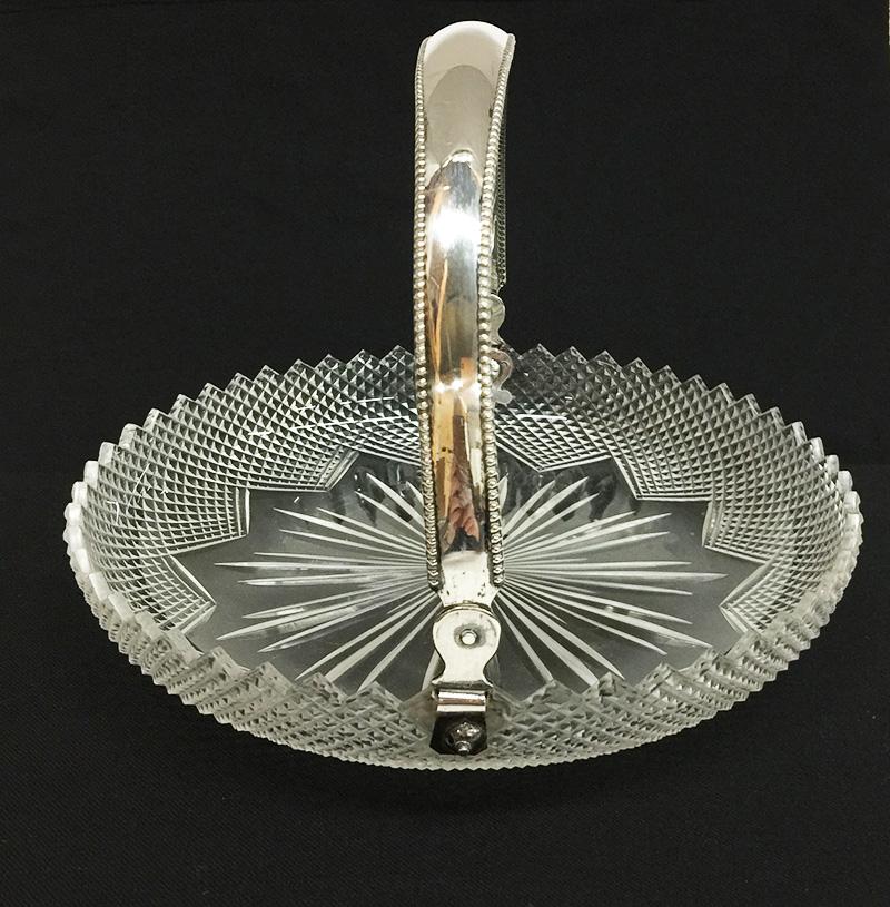 Dutch Crystal with Silver Fruit Bowl, 1917 For Sale 2