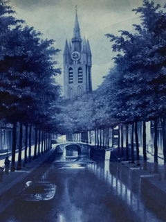 Dutch Delft Porceleyne Fles tile "Oude Delft", 1906