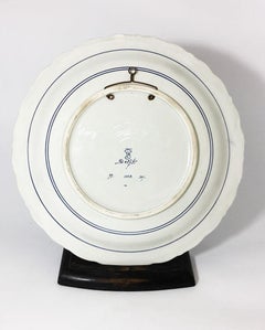 Dutch Delft Porceleyne Fles Wall Plate After Petrus Van Der Velden