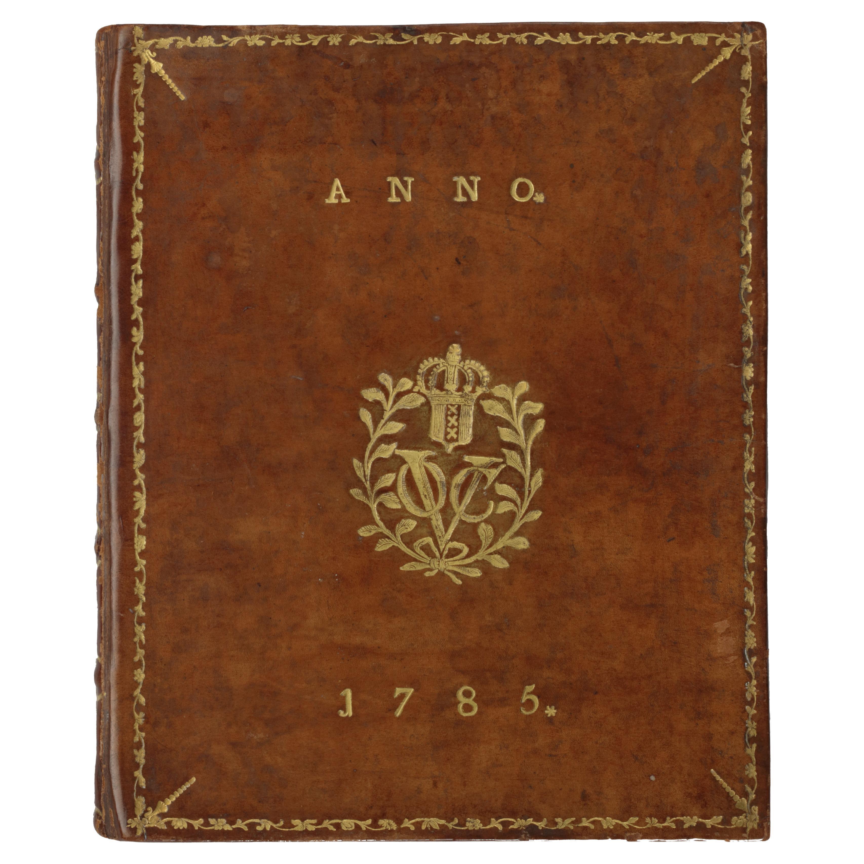 A Dutch East India Company VOC almanack for the year 1785