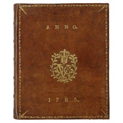 Unmanack VOC néerlandais de la Compagnie des Indes orientales pour l'année 1785