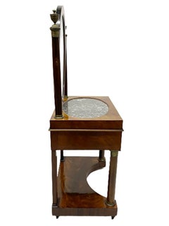 Dutch Empire Mahogany Dressing Table, ca. 1840