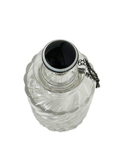 Dutch Glass Bottle with Silver Stopper by Manikus and Verhoef, 1880-1906