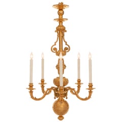Dutch Late 19th Century Louis XVI St. Ormolu Chandelier