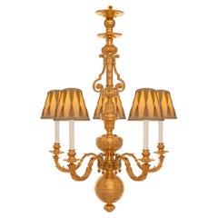 Dutch Late 19th Century Louis XVI St. Ormolu Chandelier