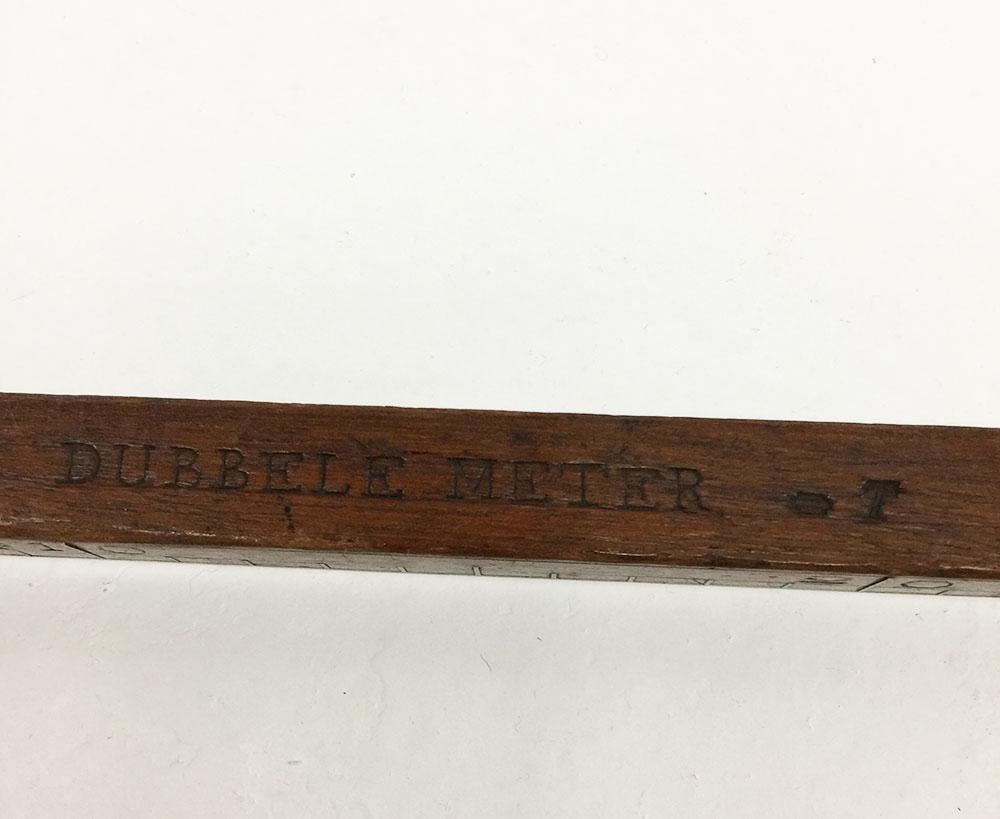 Dutch Mahogany 'Double Meter' Measures Bar, 1894 by Sande-Beskens For Sale 1