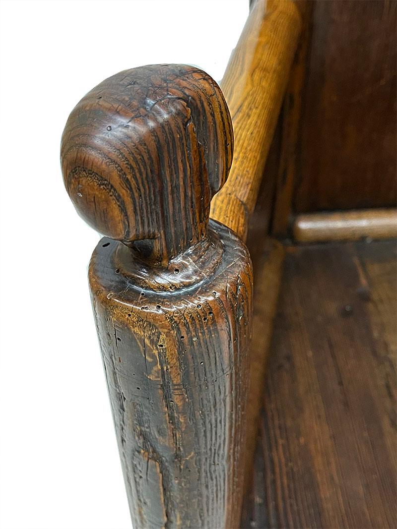 Dutch Mid-17th Century Oak Chair, Dated 1652 For Sale 1