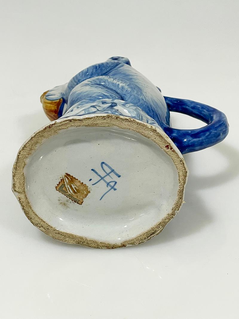 Un pichet à lait néerlandais en forme de singe, Tichelaar Makkum, vers 1890-1900 en vente 5