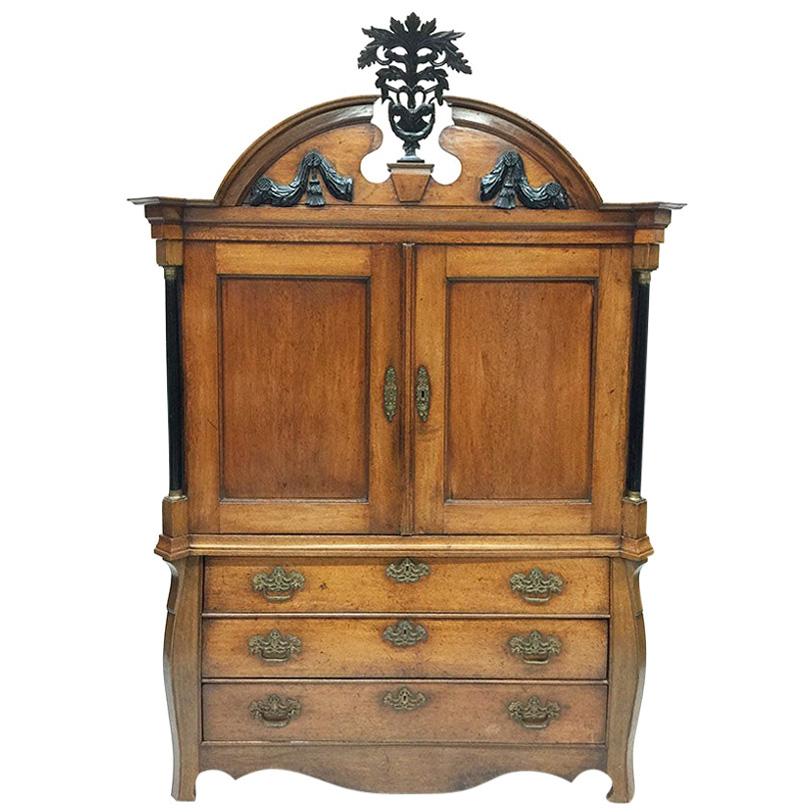 Dutch Oak Very Nice Small Cabinet from the Period 1840-1860