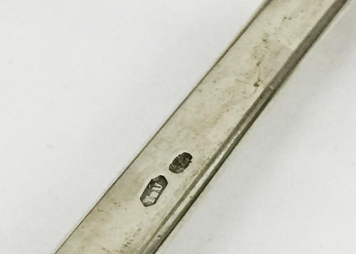 Olandese Pinza per asparagi in argento olandese di Pierre Louis Uriot, 1895 in vendita