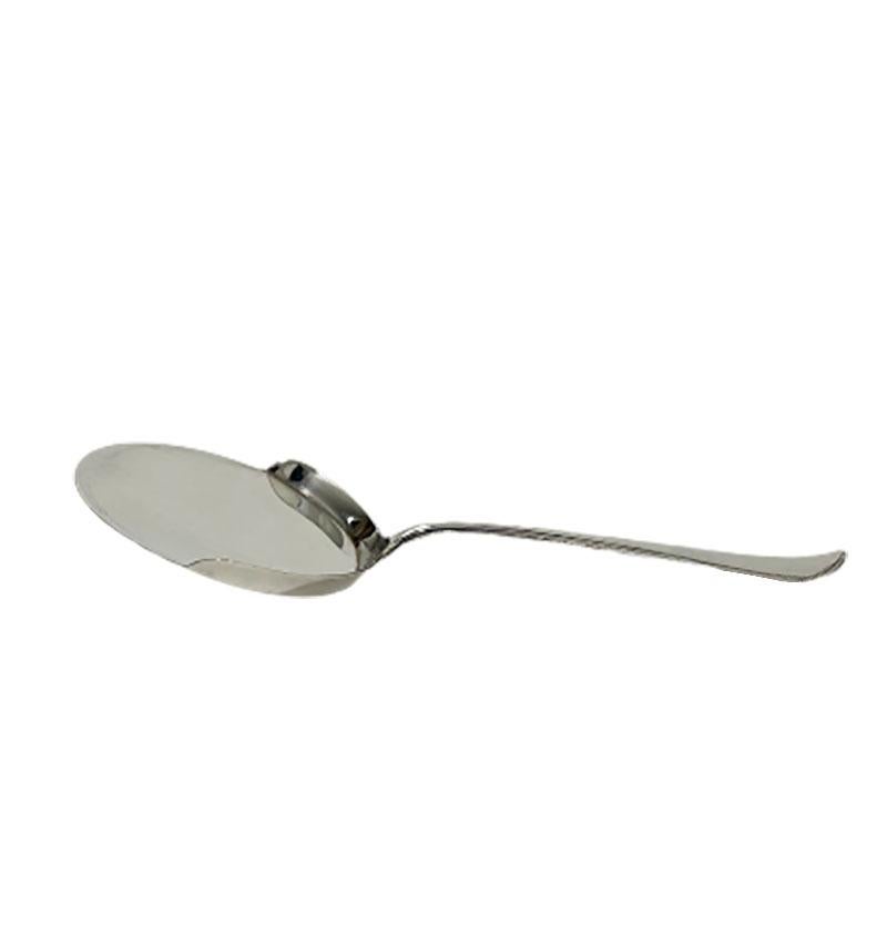 Cuchara holandesa de plata para servir huevos fritos, de Gerritsen & Van Kempen, 1927 Holandés