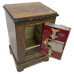 Used A Dutch steel painted wood look safe cabinet, ca. 1895