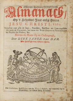 A Dutch West India Company GWC almanack for the year 1760