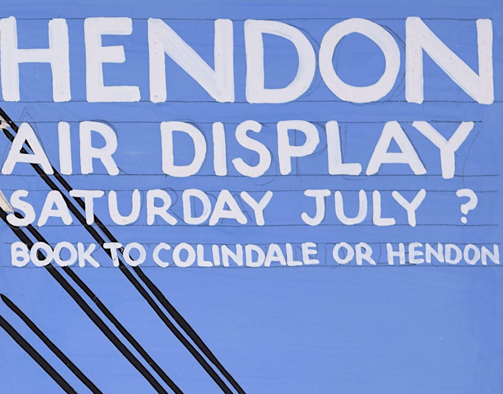 Vitrine aérienne de Hendon, design art déco vers 1930 par A. E. Halliwell en vente 1