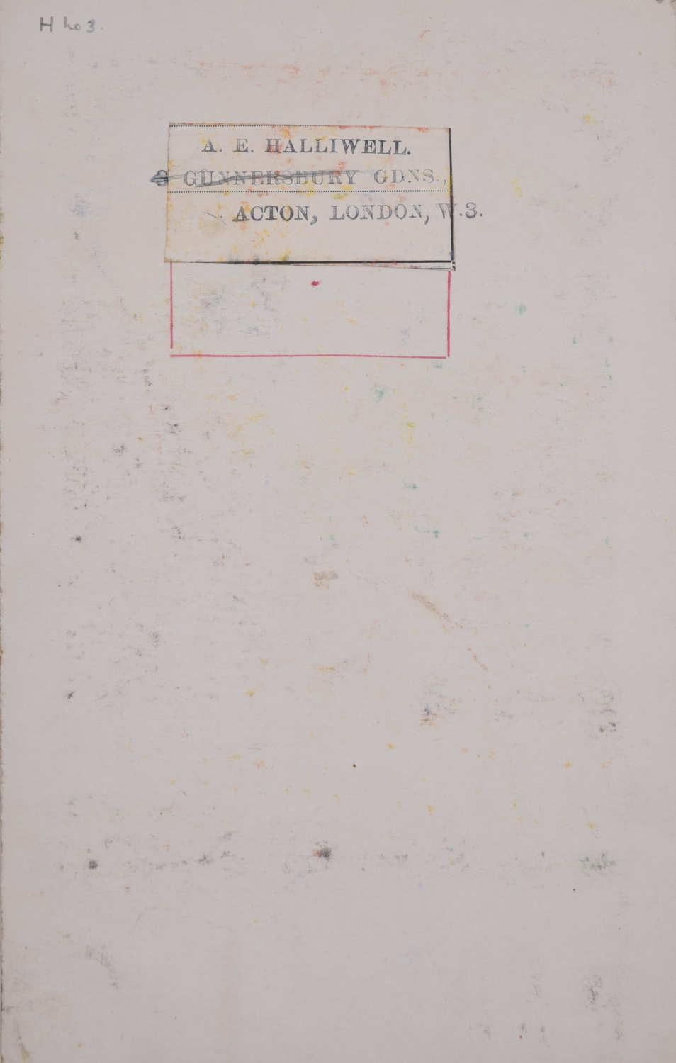 Vacaciones en el continente, cartel ferroviario de los años 30 diseñado por A.E. Halliwell en venta 2