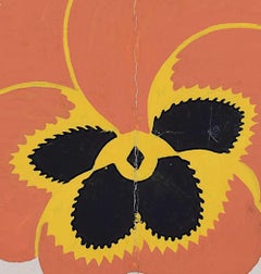 Viole del pensiero, design art deco degli anni '30 di A.E. Halliwell