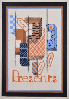 Regalos para George, Mary y Gladys, diseño de cartel art decó de los años 30