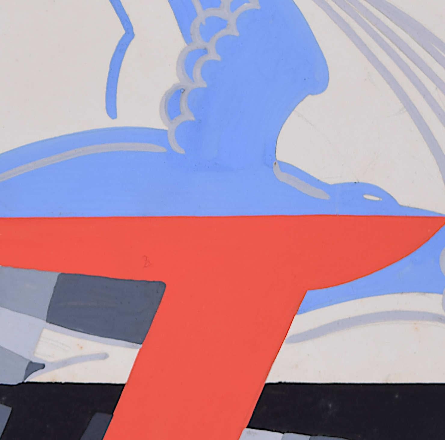 Royal Air Force Display 'Book to Colindale', c.1930 art deco poster design - Art Deco Painting by A. E. Halliwell