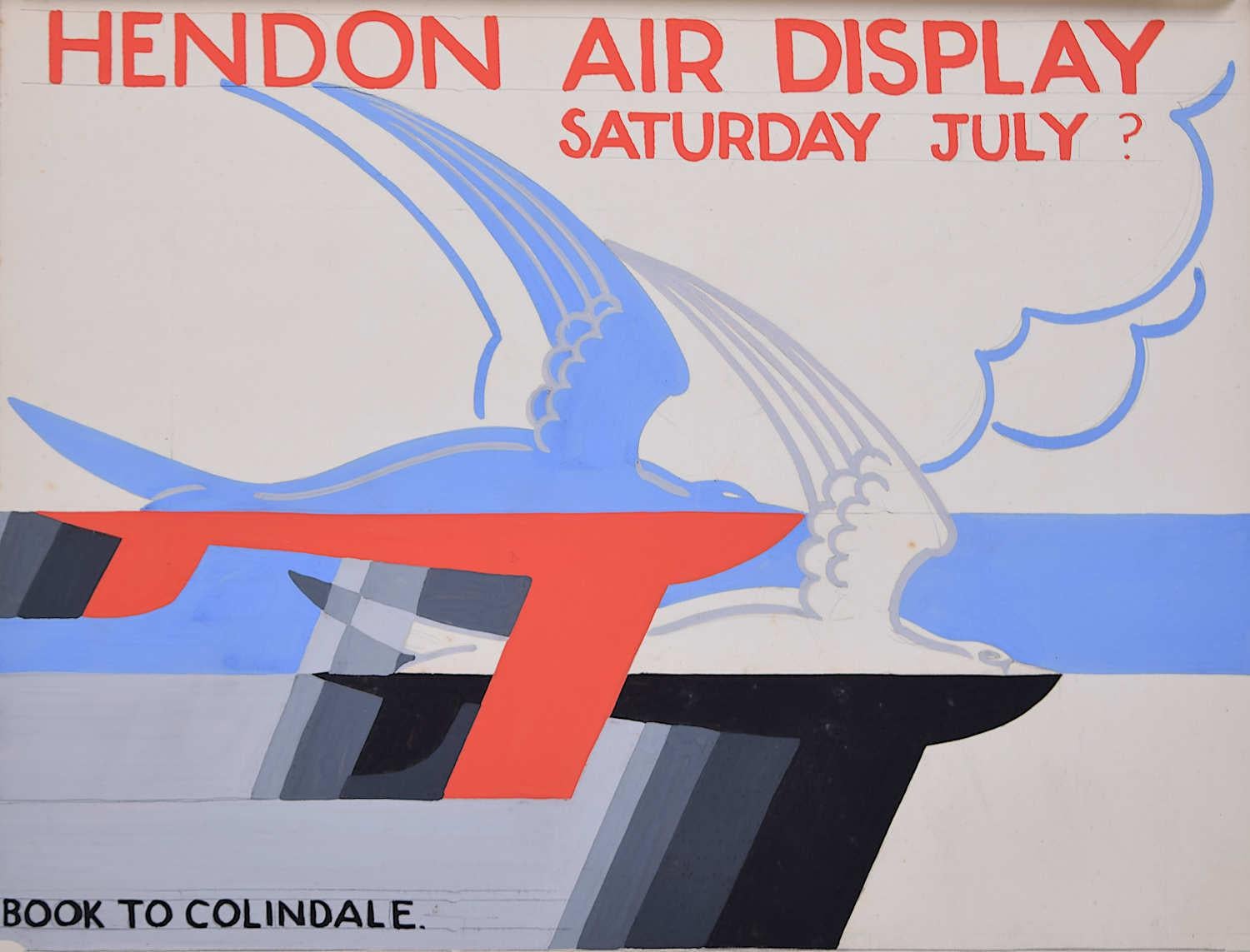 Royal Air Force Display „Book to Colindale“, Art-déco-Plakatdesign der Royal Air Force, ca. 1930