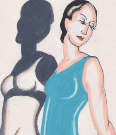 Spirella, Salute, bellezza e benessere, illustrazione d'epoca di A.E. Halliwell