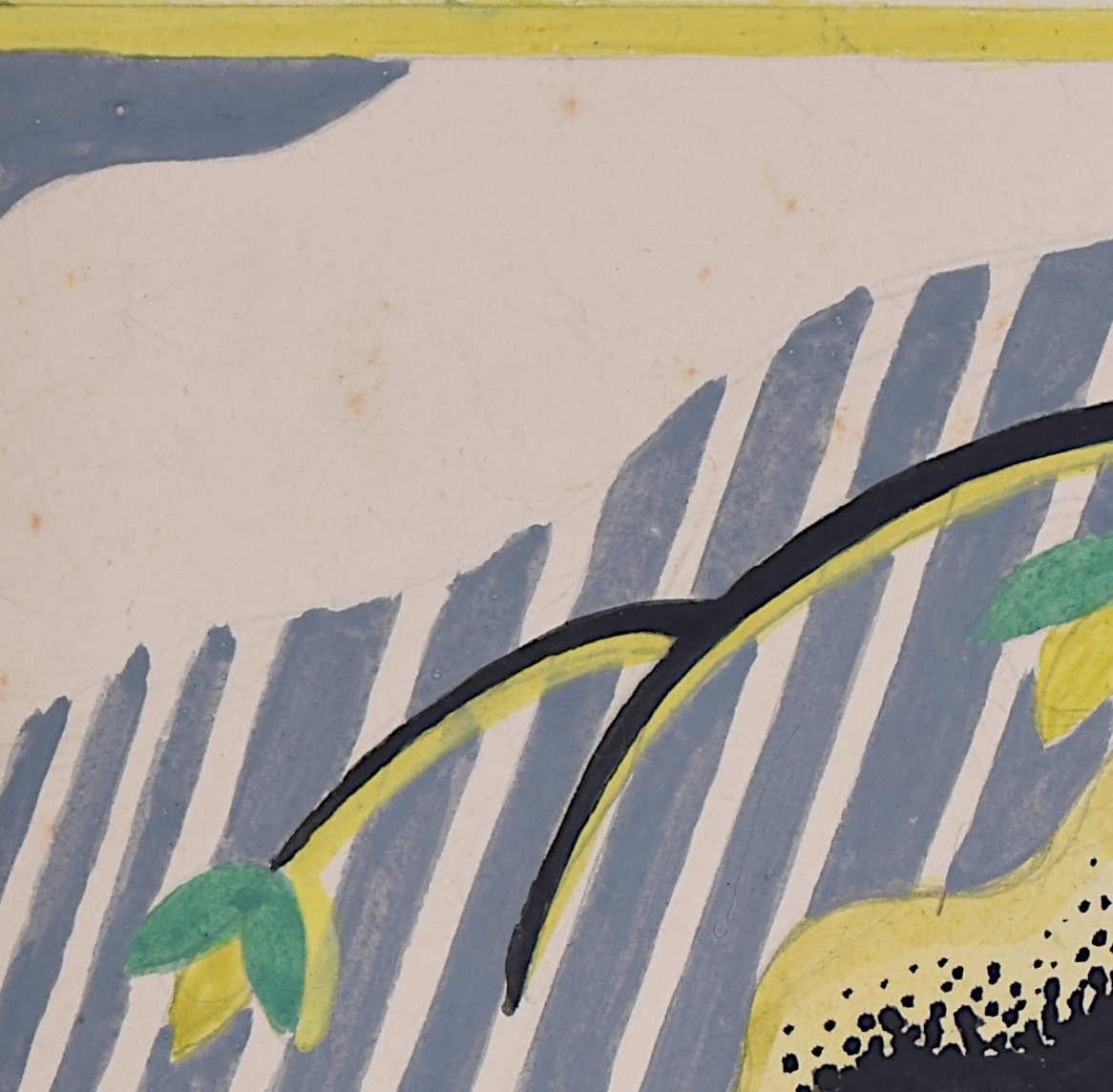 Spring, ca. 1930 Art-déco-G Gouache von A. E. Halliwell im Angebot 4