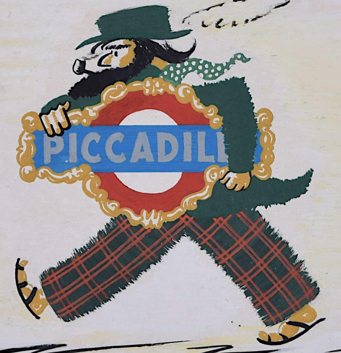 Take the Underground to the RA, Entwurf ca. 1930 in der Art von A. E. Halliwell im Angebot 1