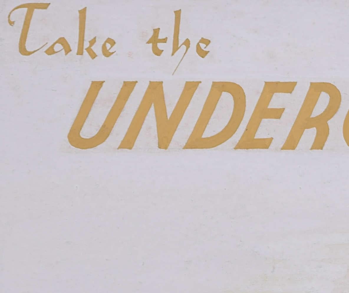 Take the Underground to the RA, Entwurf ca. 1930 in der Art von A. E. Halliwell im Angebot 4