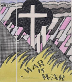 War is War, 1930s art deco book cover design by A. E. Halliwell