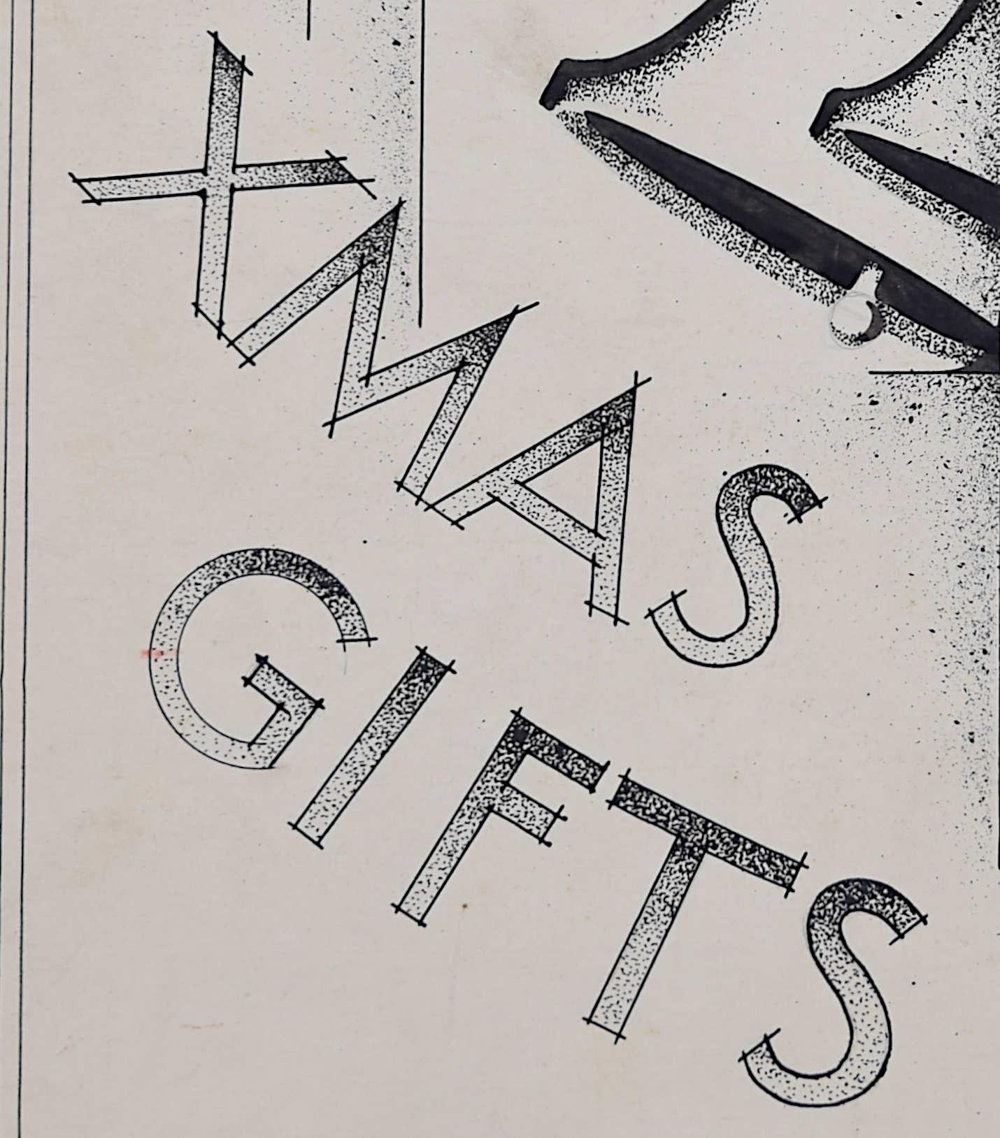 Xmas Gifts, Vintage-Posterdesign von A. E. Halliwell, 1930er Jahre im Angebot 4