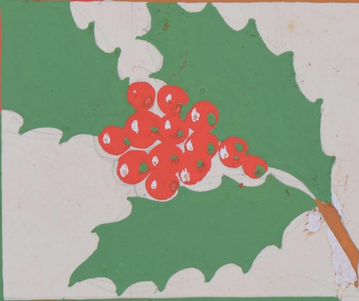 Xmas Period Excursions from London, diseño de cartel ferroviario de los años 30 - Painting Realista de A. E. Halliwell