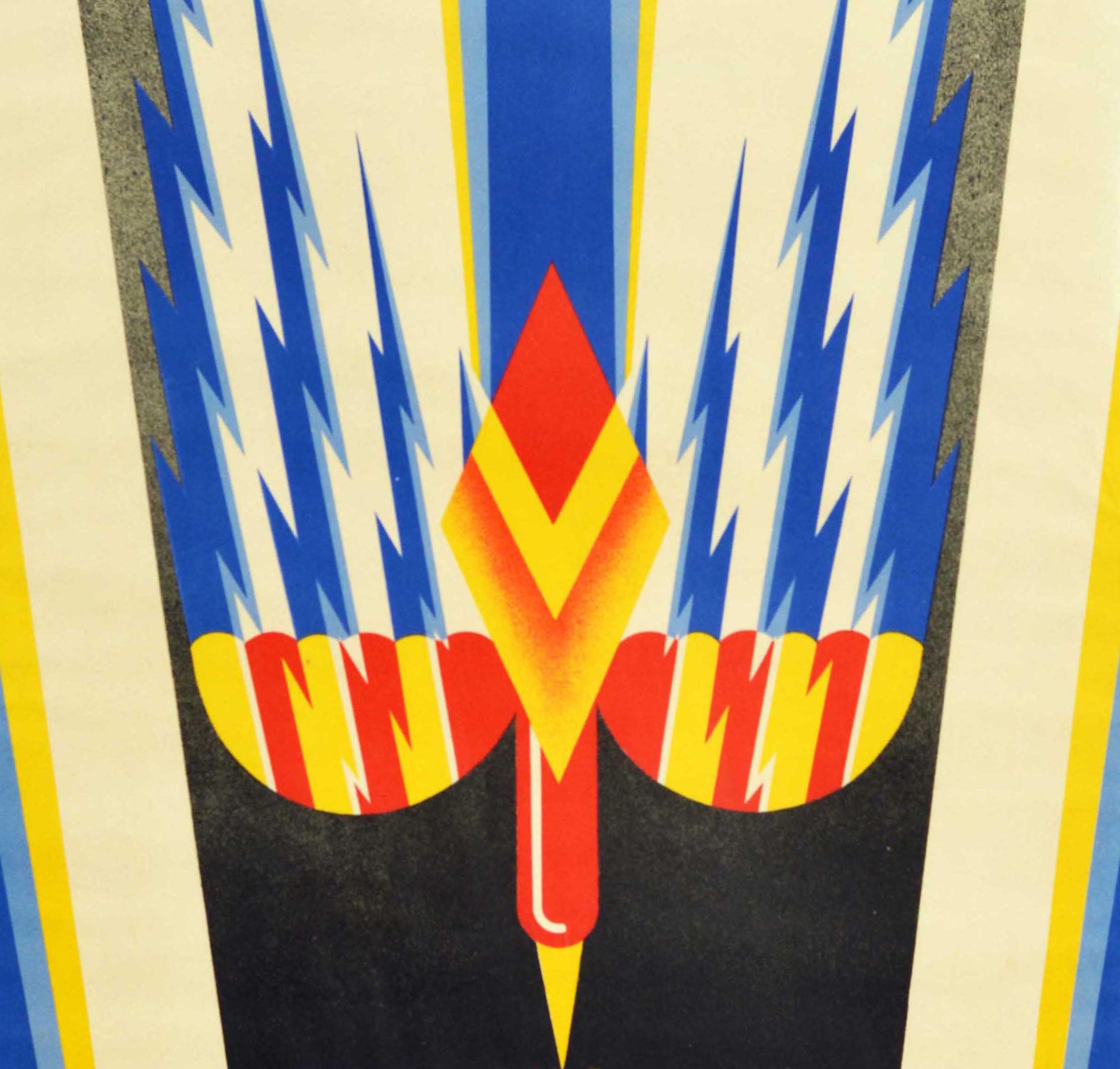 A.E. Halliwell Original Vintage Advertising Poster Imperial Radio Art