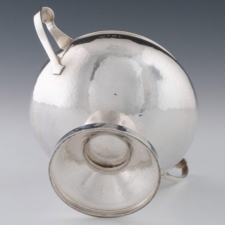 A E Jones Artes y Oficios Cuenco de plata Birmingham 1924 en venta 1