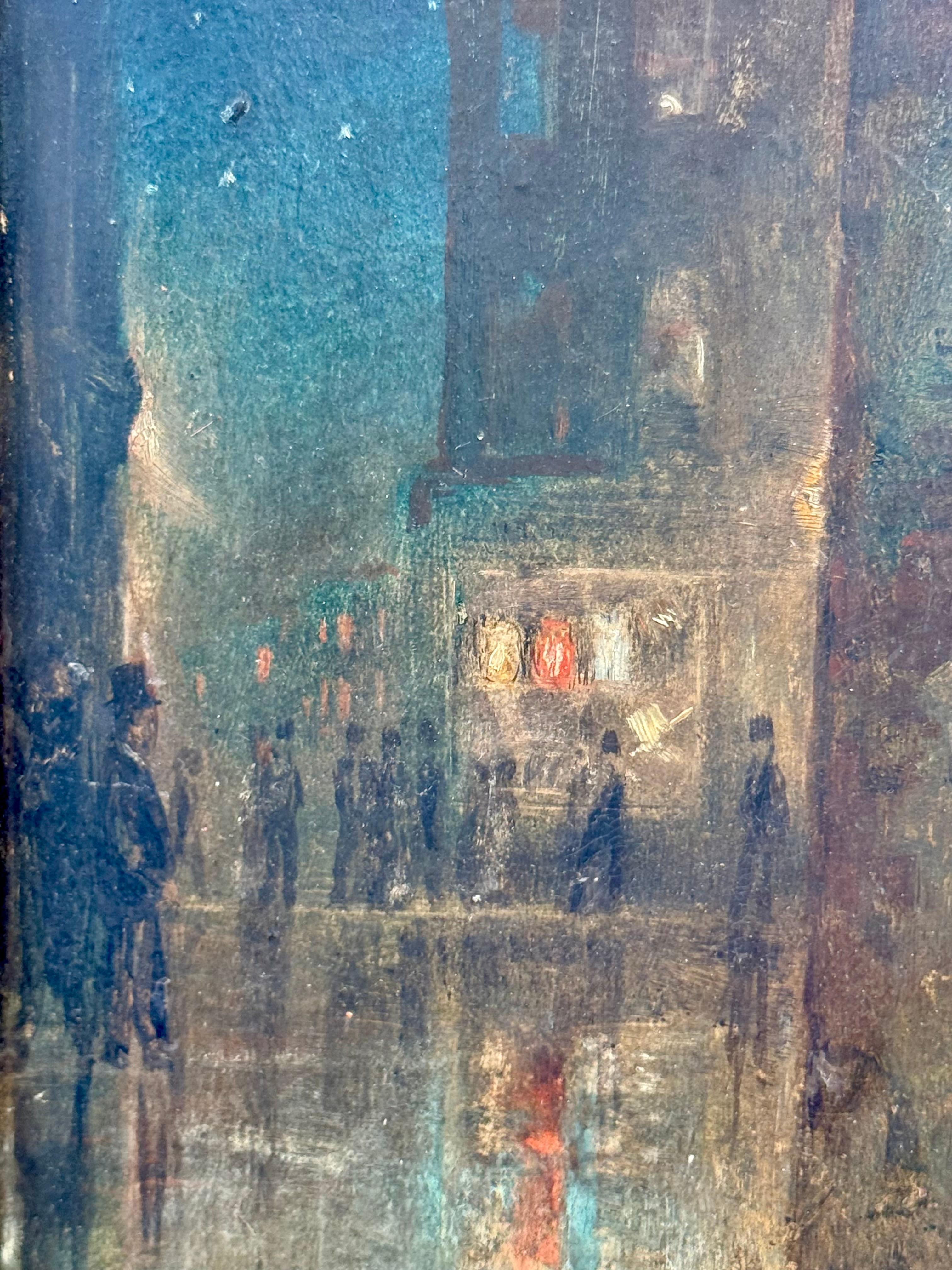 Die kleine Blumenverkäuferin, britisches Les Miserables-Bild, viktorianisches Ölgemälde im Angebot 6