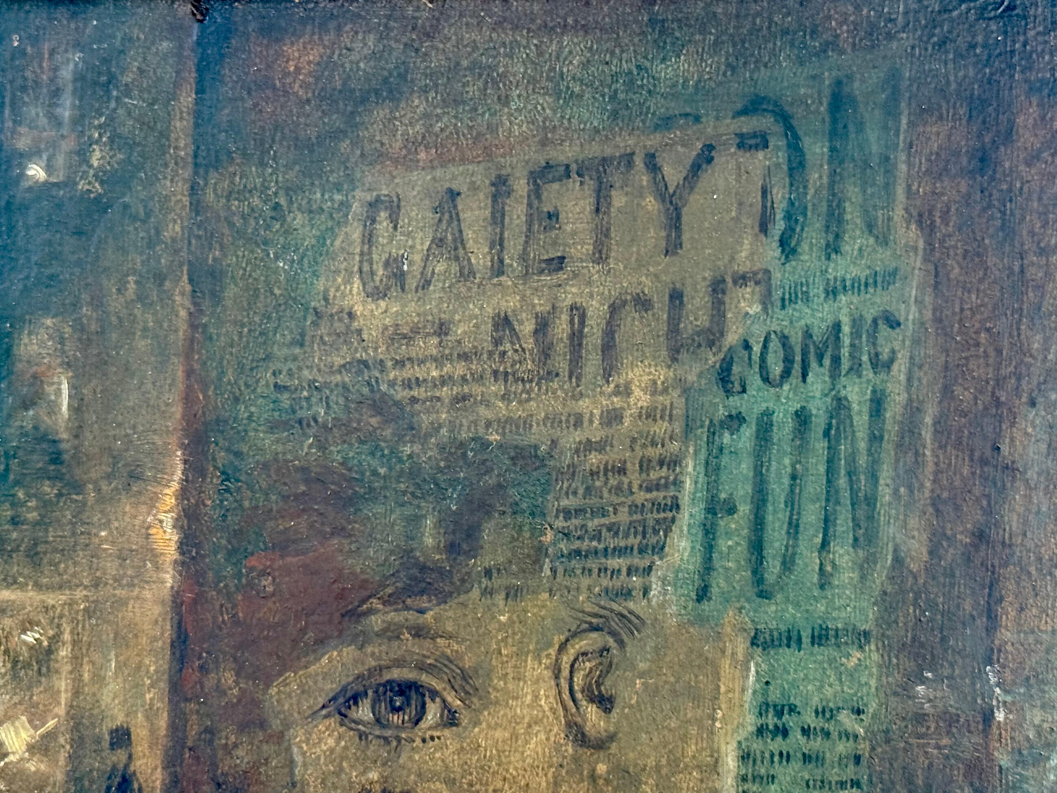 Die kleine Blumenverkäuferin, britisches Les Miserables-Bild, viktorianisches Ölgemälde im Angebot 7