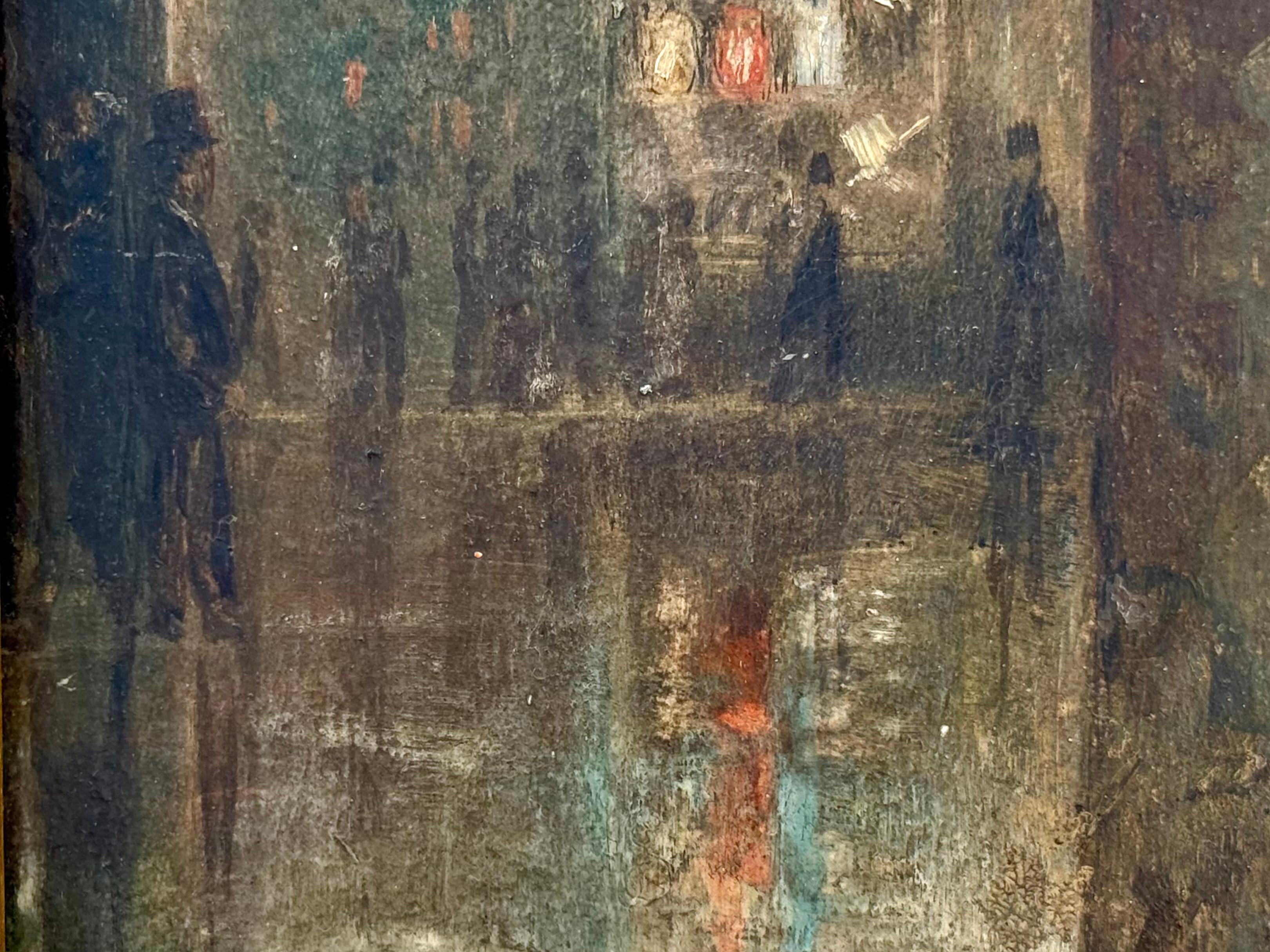 Die kleine Blumenverkäuferin, britisches Les Miserables-Bild, viktorianisches Ölgemälde im Angebot 8