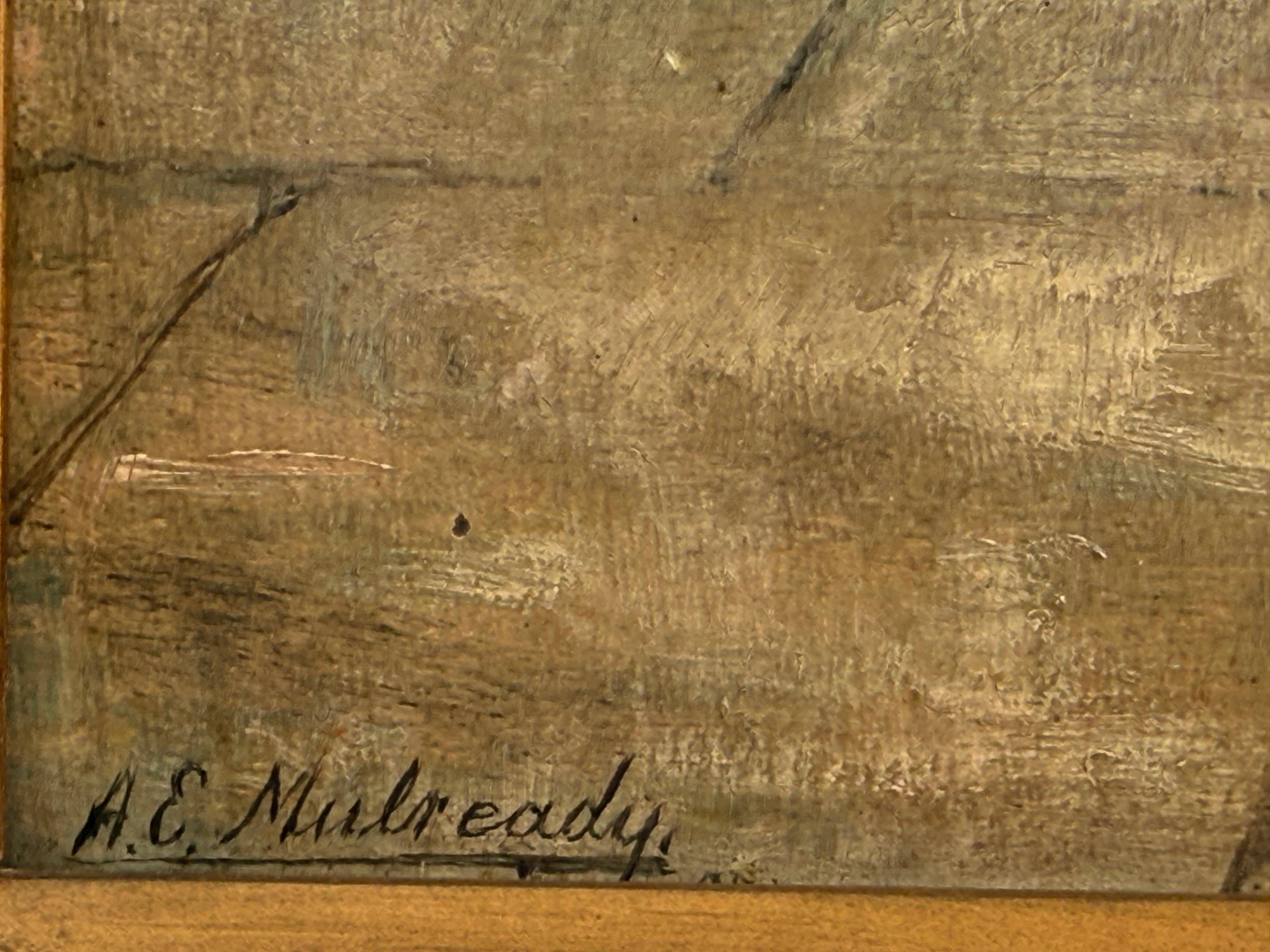 Die kleine Blumenverkäuferin, britisches Les Miserables-Bild, viktorianisches Ölgemälde im Angebot 1