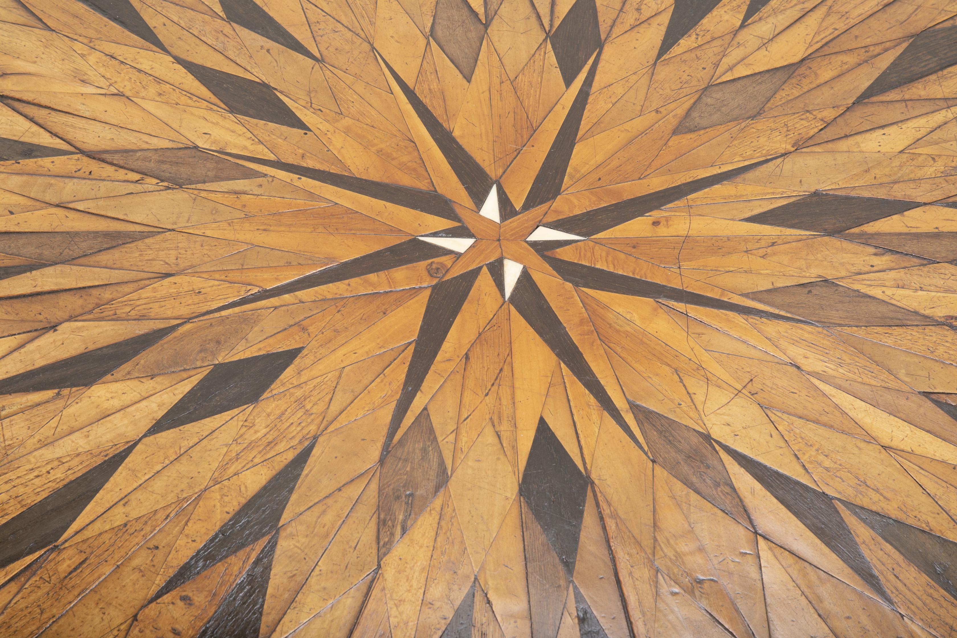 Early 19th Century Continental Parquetry Center Table 1