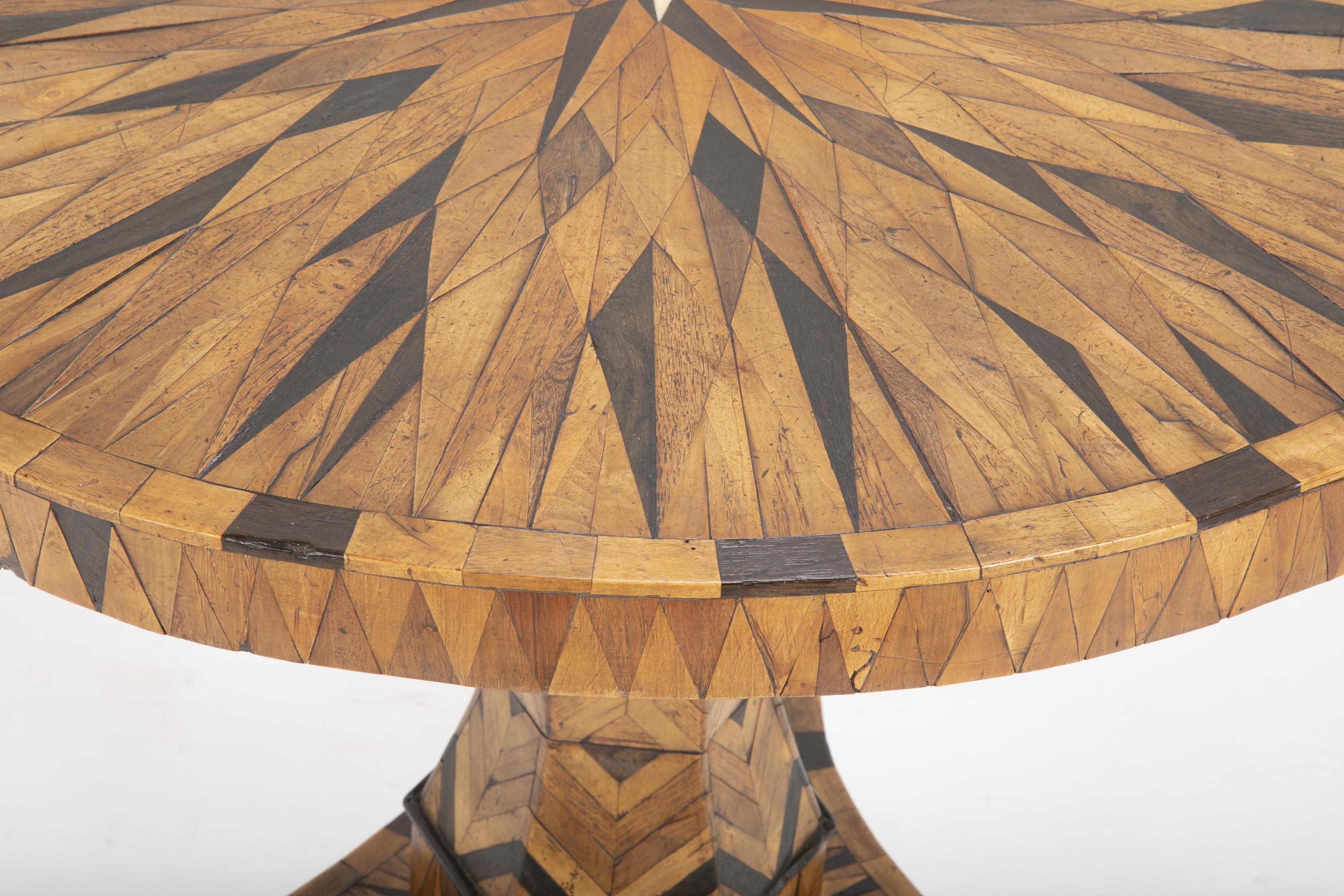 Early 19th Century Continental Parquetry Center Table 2