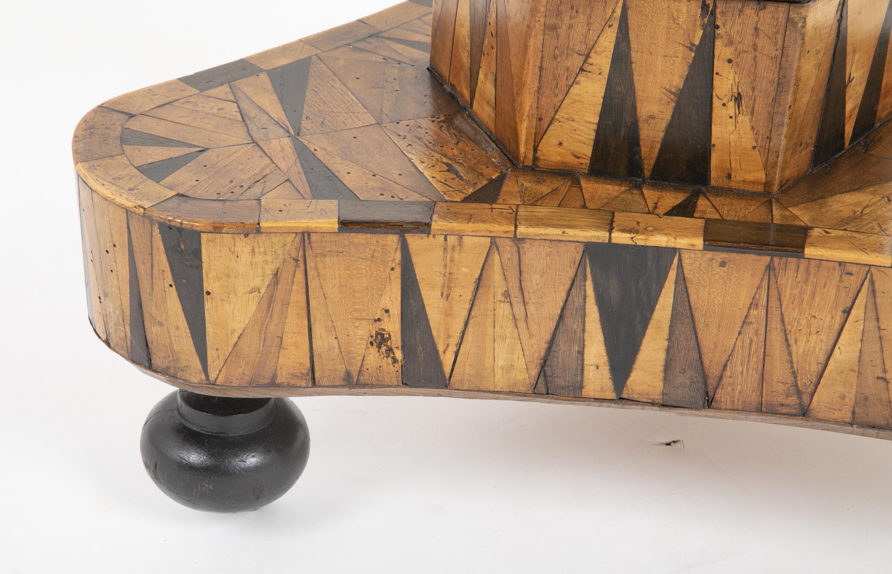 Early 19th Century Continental Parquetry Center Table 3