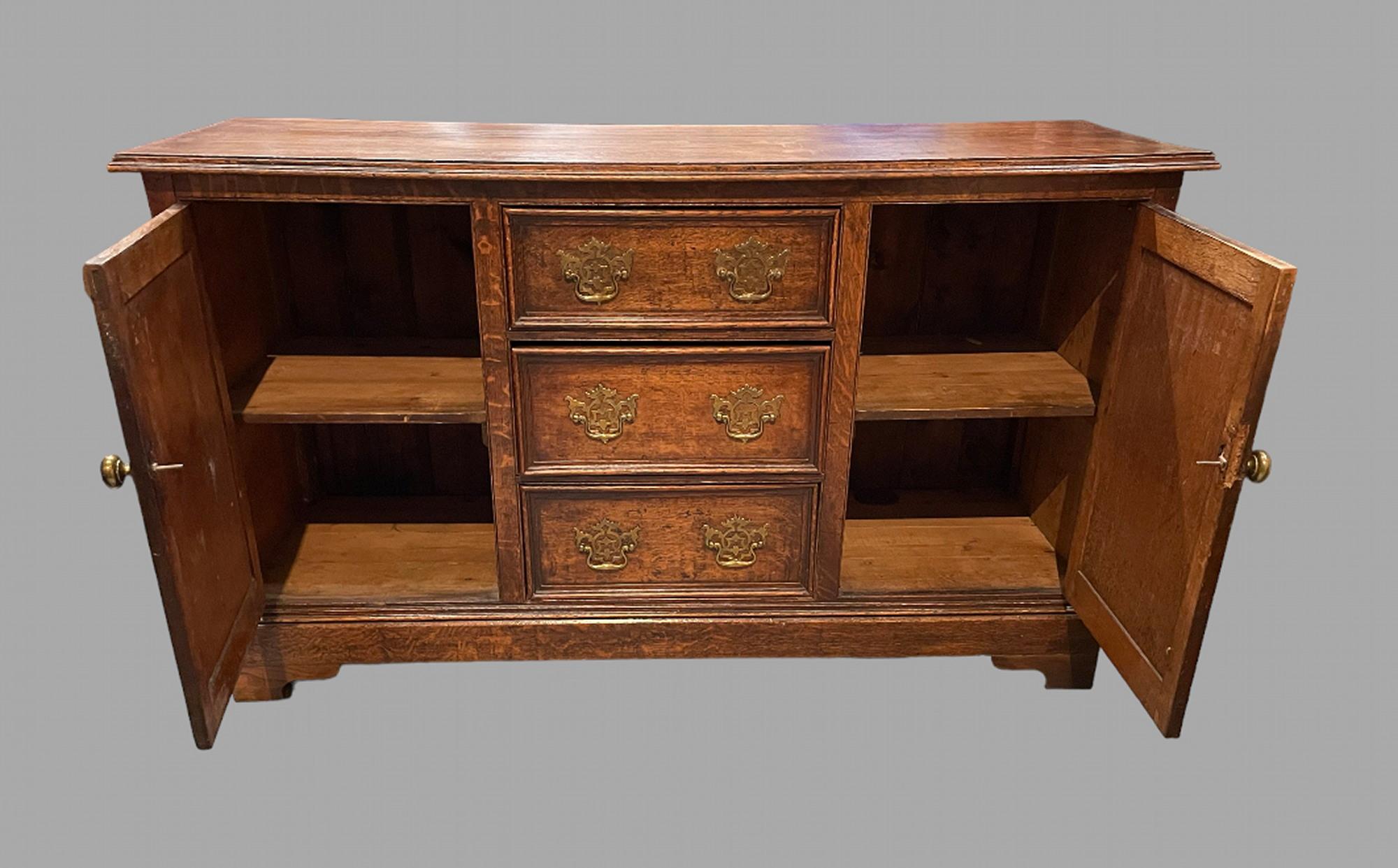 Early Victorian Early 19thc Medium Sized Oak Dresser
