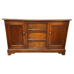 Antique Early 19thc Medium Sized Oak Dresser