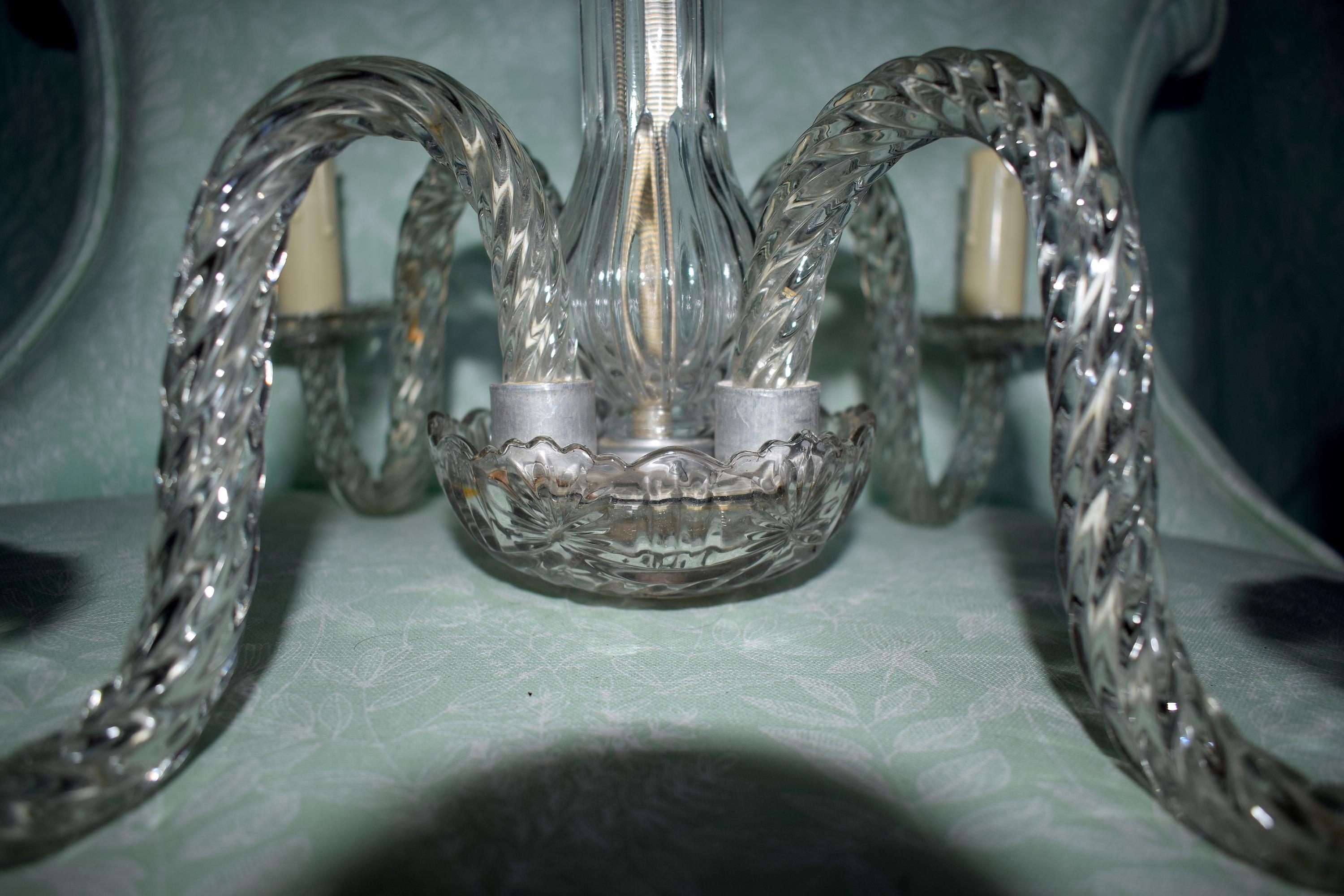 Early 20th Century Glass Chandelier 5